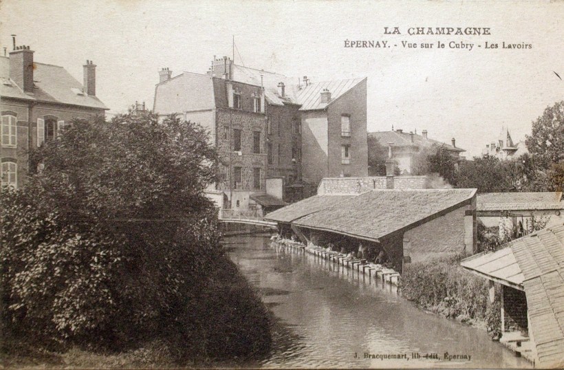 Les lavoirs sur le Cubry à Epernay